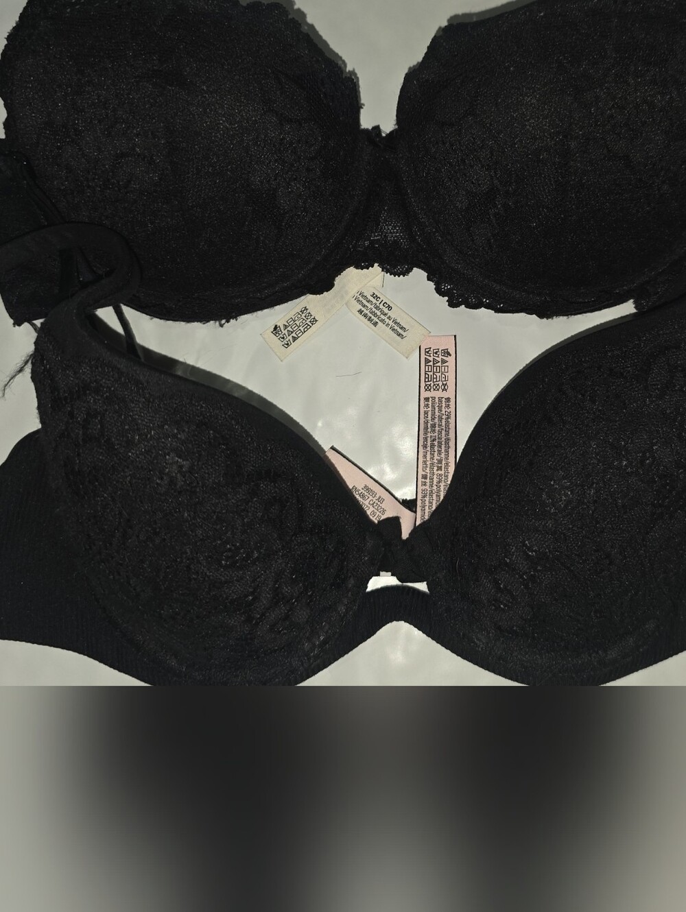Victoria's Secret Black Lace Push-Up Bra Duo